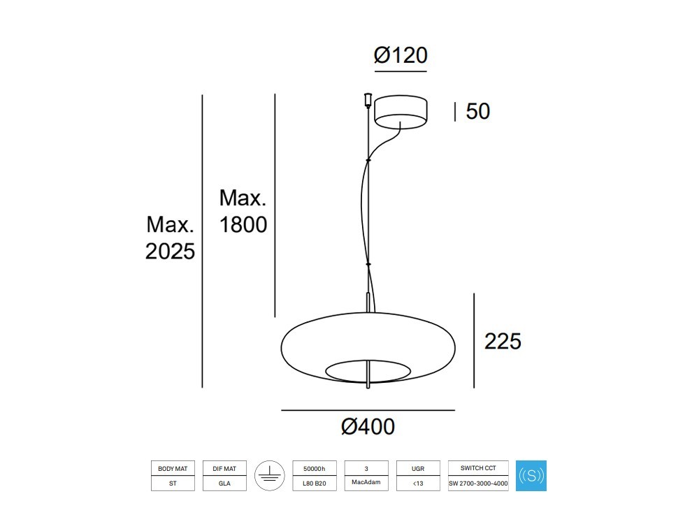 L Mpara De Techo Plat Smart Leds C Mobel Seismil Studio