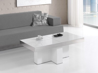 Mesa de centro elevable Totem Cristal Indesan