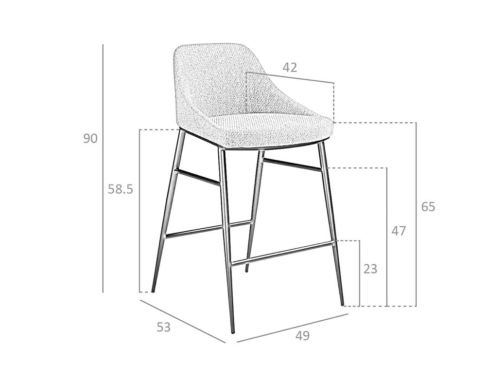 Taburete de 65cm 4103 Ángel Cerdá Ángel Cerdá