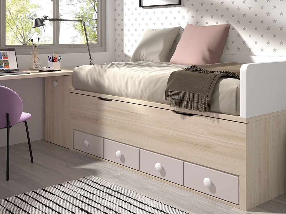 Composición Bicama con armario rinconero Formas F009 de Glicerio Chaves - 2