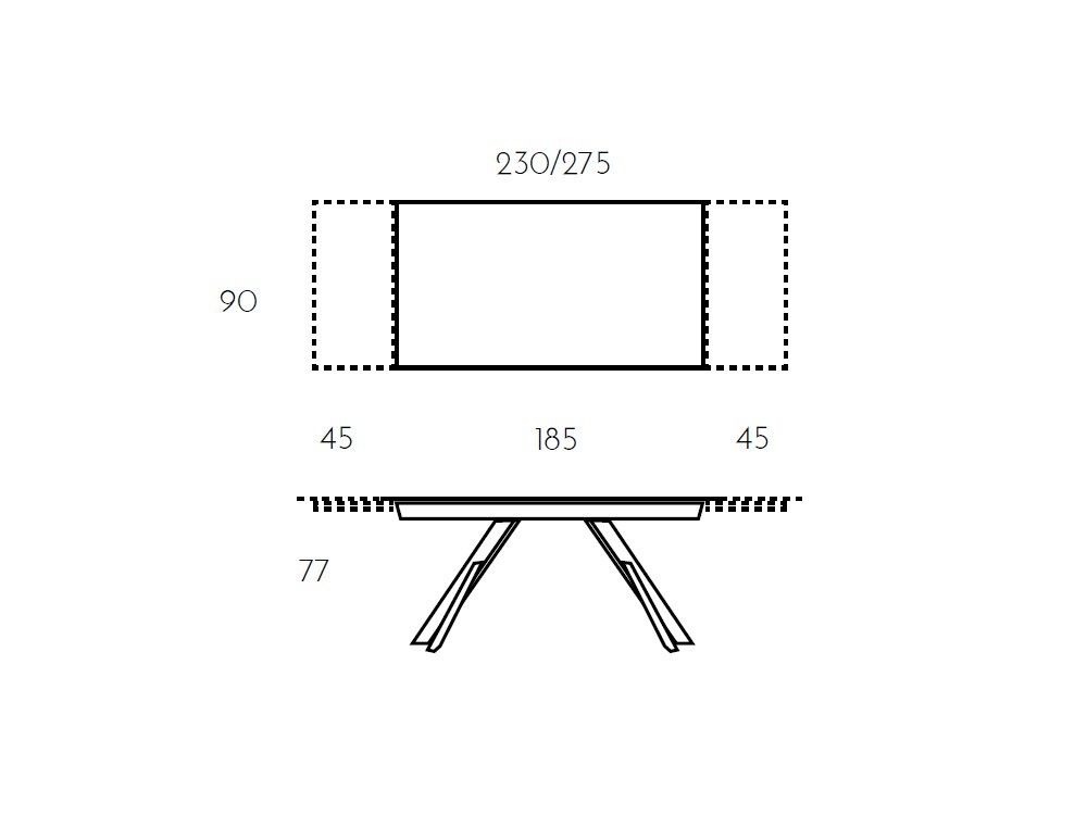 Mesa Extensible Kross porcelánico Ramiro Tarazona - 6