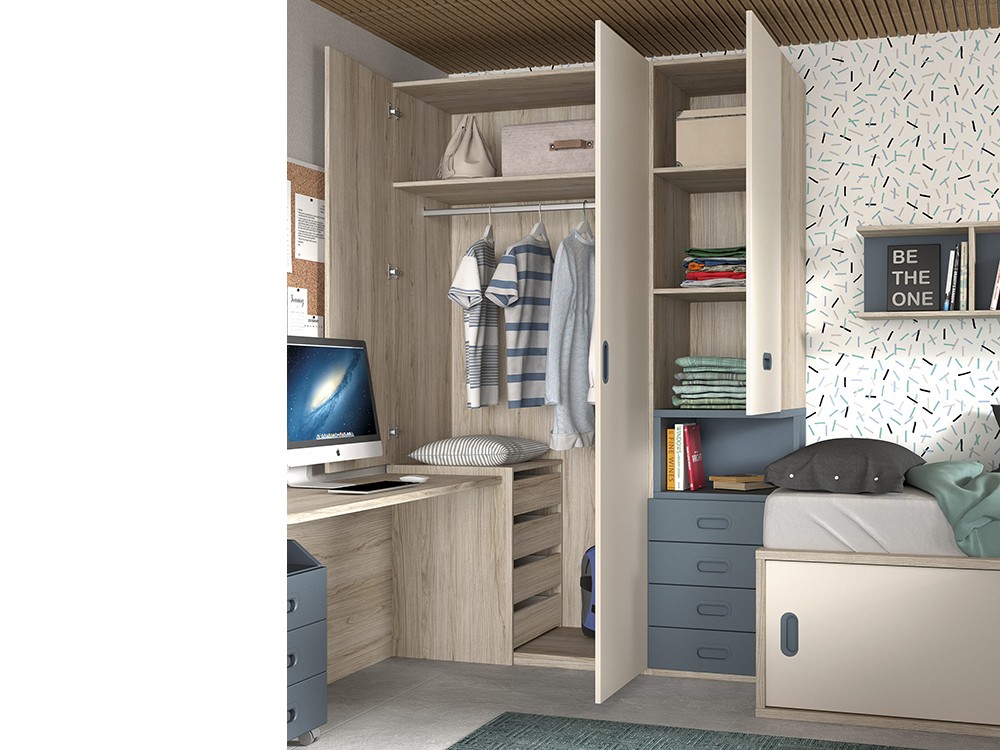 Composición dos camas en L Formas F021 de Glicerio Chaves - 3