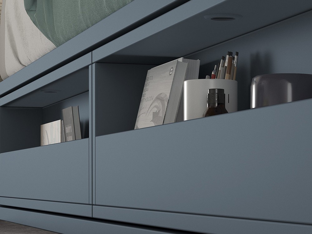 Composición dos camas en L Formas F021 de Glicerio Chaves - 5