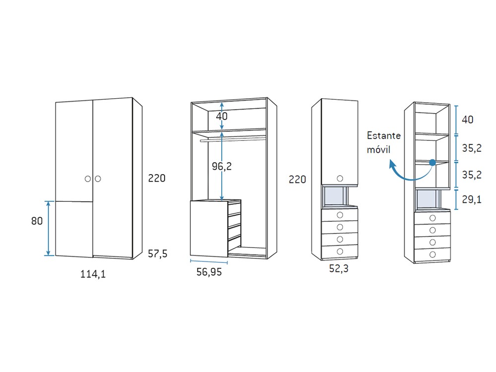Composición dos camas en L Formas F021 de Glicerio Chaves - 7