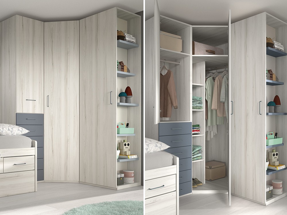 Cama compacta con escritorio Formas F023 de Glicerio Chaves - 5