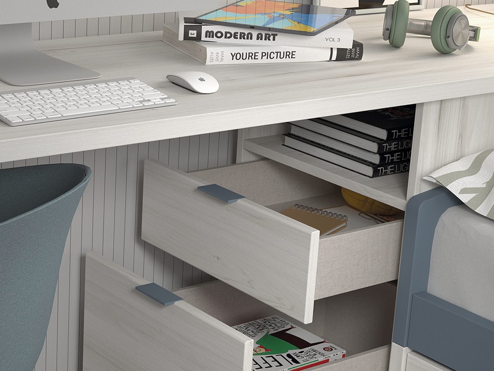 Composición cama nido con armario Formas F102 de Glicerio Chaves - 3