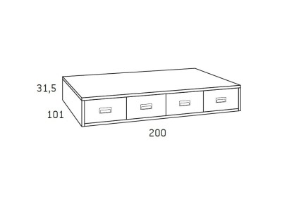 Cama compacta con led Formas F110 de Glicerio Chaves - 5