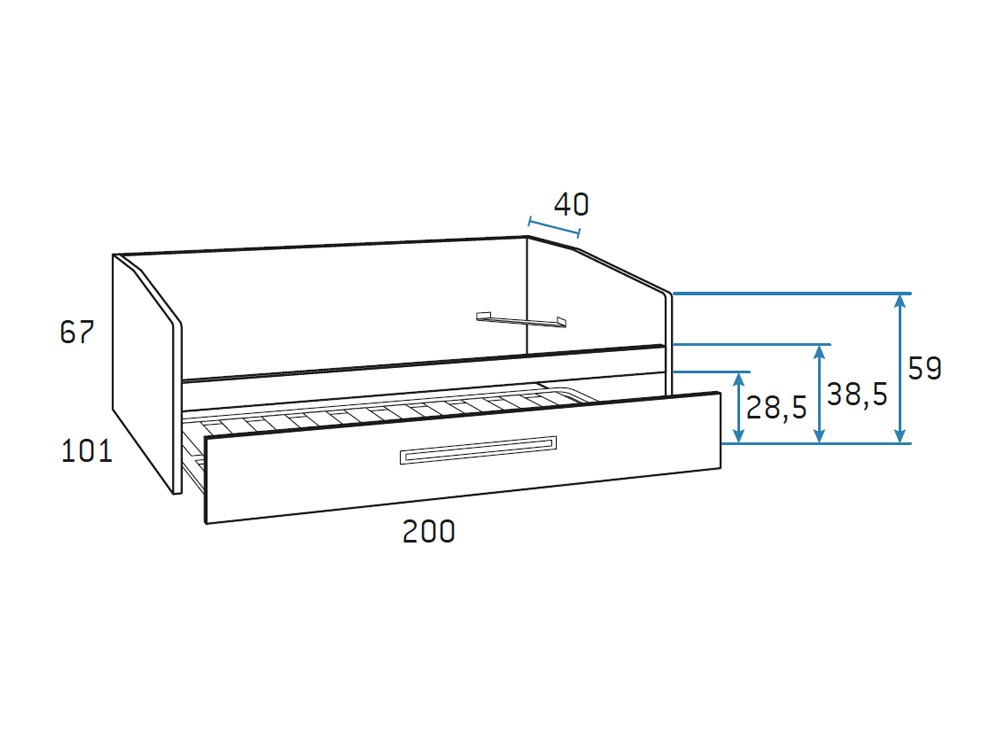 Cama nido con arrastre Formas F113 de Glicerio Chaves - 4