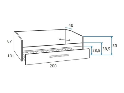 Cama nido con arrastre Formas F113 de Glicerio Chaves - 4