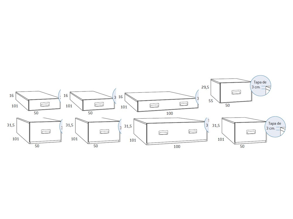 Cama modular con escritorio Formas F152 de Glicerio Chaves - 4