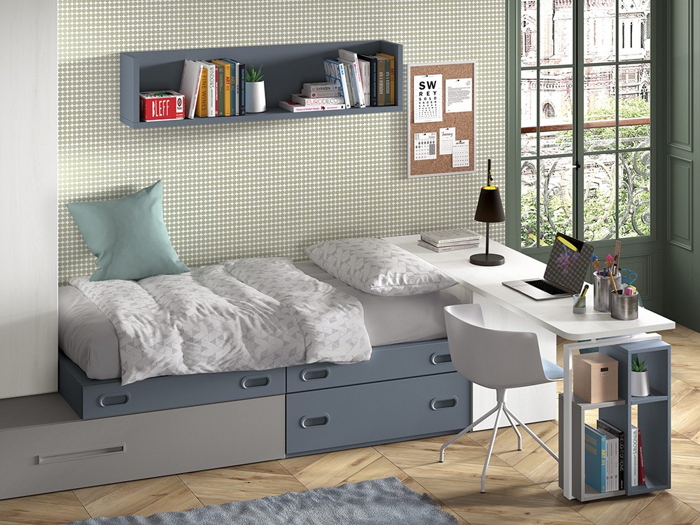 Cama modular con armario Formas F154 de Glicerio Chaves - 2