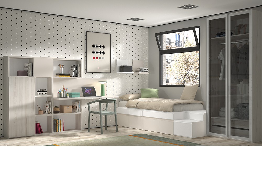 Cama modular con arrastre Formas F157 de Glicerio Chaves - 4