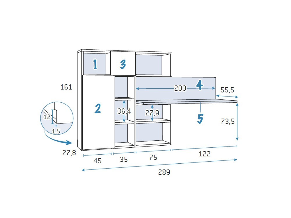 Cama modular con arrastre Formas F157 de Glicerio Chaves - 8