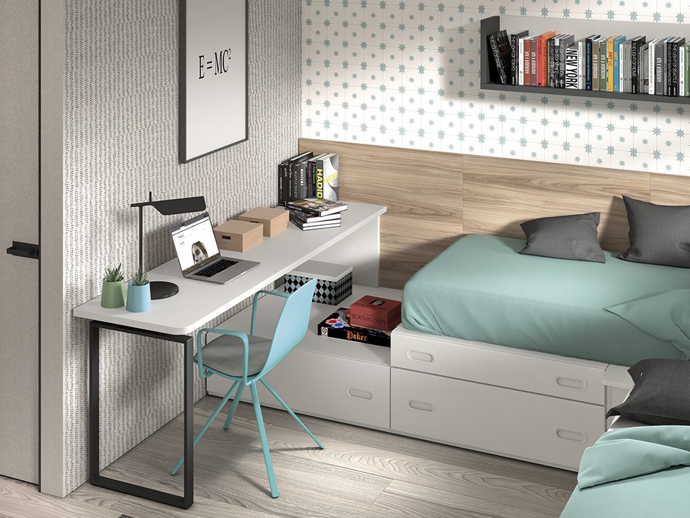 Composición dos camas modulares Formas F159 de Glicerio Chaves - 2