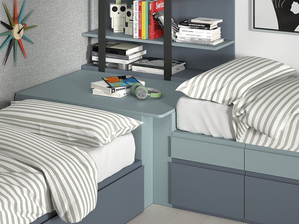 Composición dos camas modulares Formas F161 de Glicerio Chaves - 4