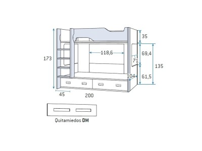 Litera con dos contenedores Formas F203 de Glicerio Chaves - 15