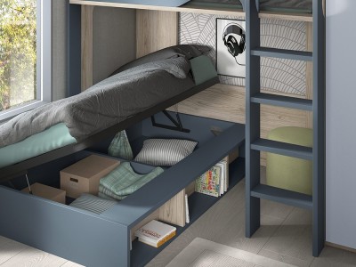Cama alta y cama con arcón Formas F208 de Glicerio Chaves - 2