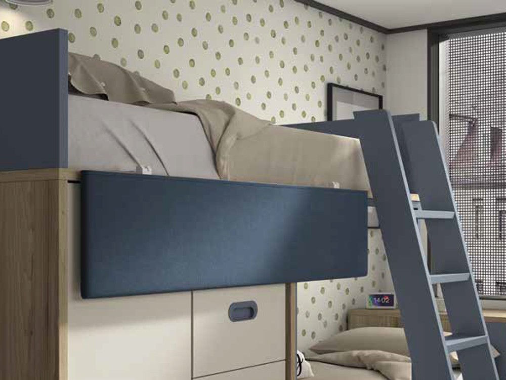 Cama tren con armario extraíble Formas F212 Glicerio Chaves