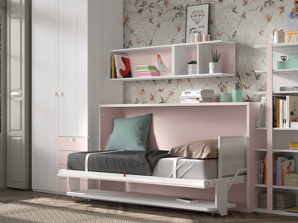 Cama abatible horizontal con escritorio Formas F257 de Glicerio Chaves - 2