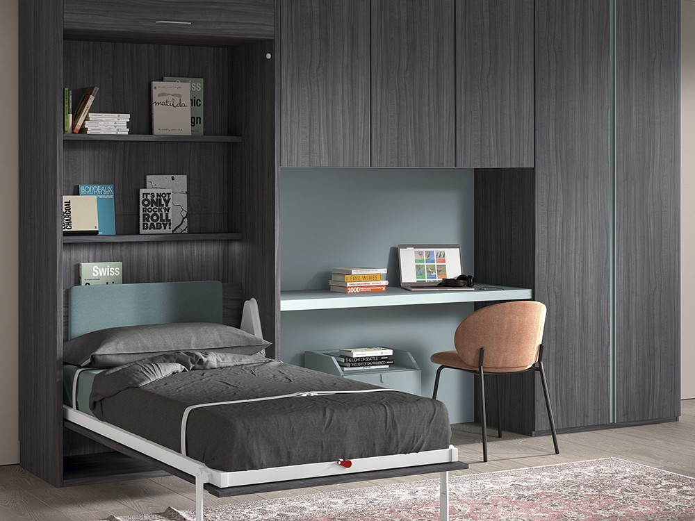 Cama abatible vertical 90 con altillo Formas F261 de Glicerio Chaves - 2