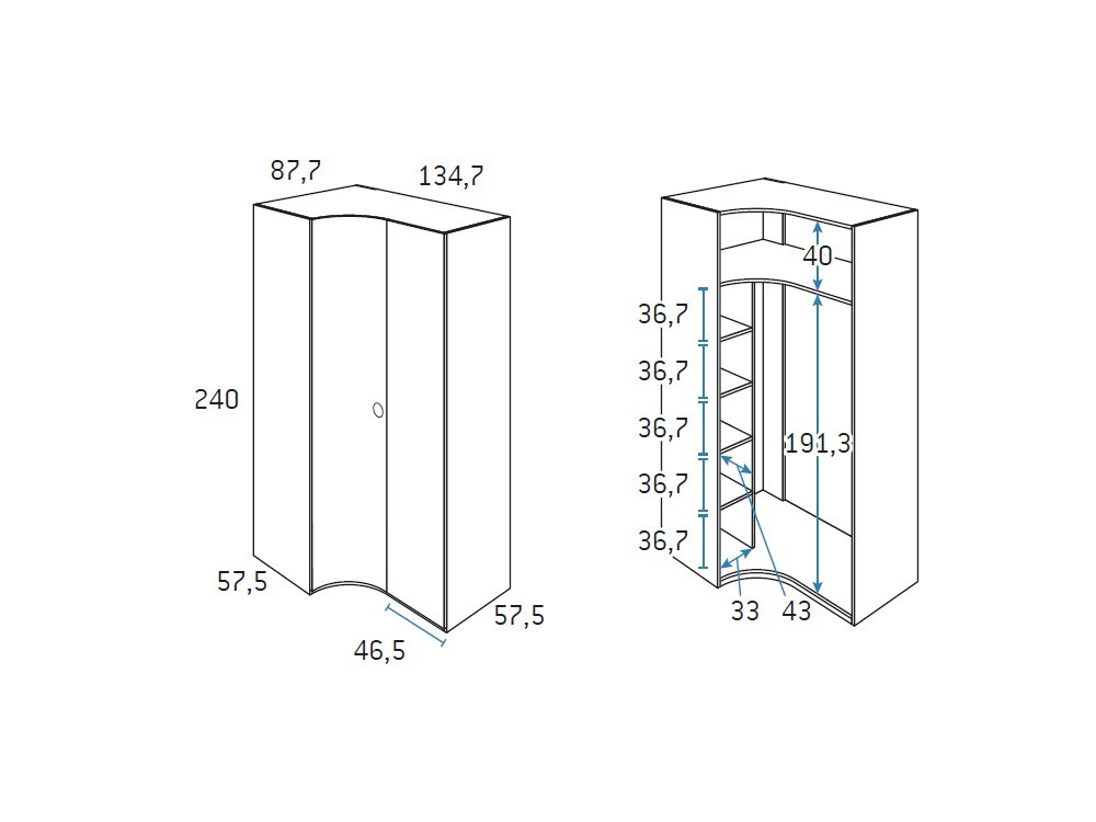 Cama abatible vertical 90 con altillo Formas F262 de Glicerio Chaves - 4