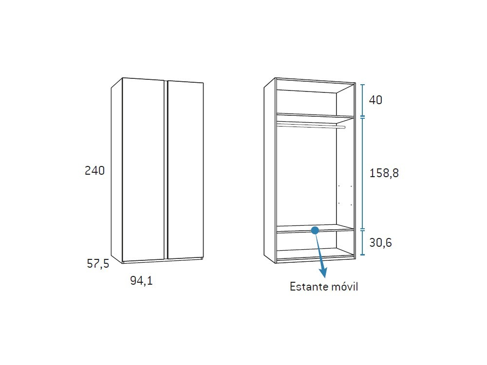 Cama abatible vertical 135 con altillo y escritorio Formas F263 de Glicerio Chaves - 4