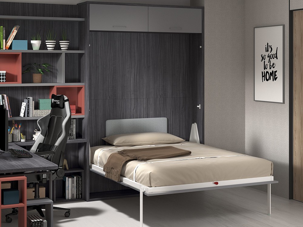 Cama abatible vertical 135 con altillo Formas F265 de Glicerio Chaves - 2