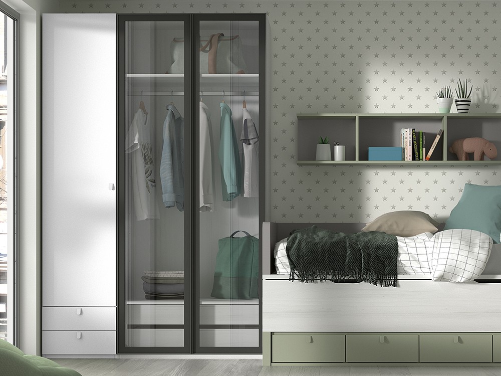 Armario con puerta de cristal Clair Formas de Glicerio Chaves - 2