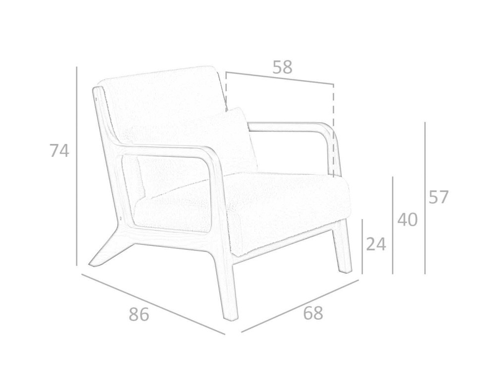 Butaca tapizada 5100 de Angel Cerdá - 6