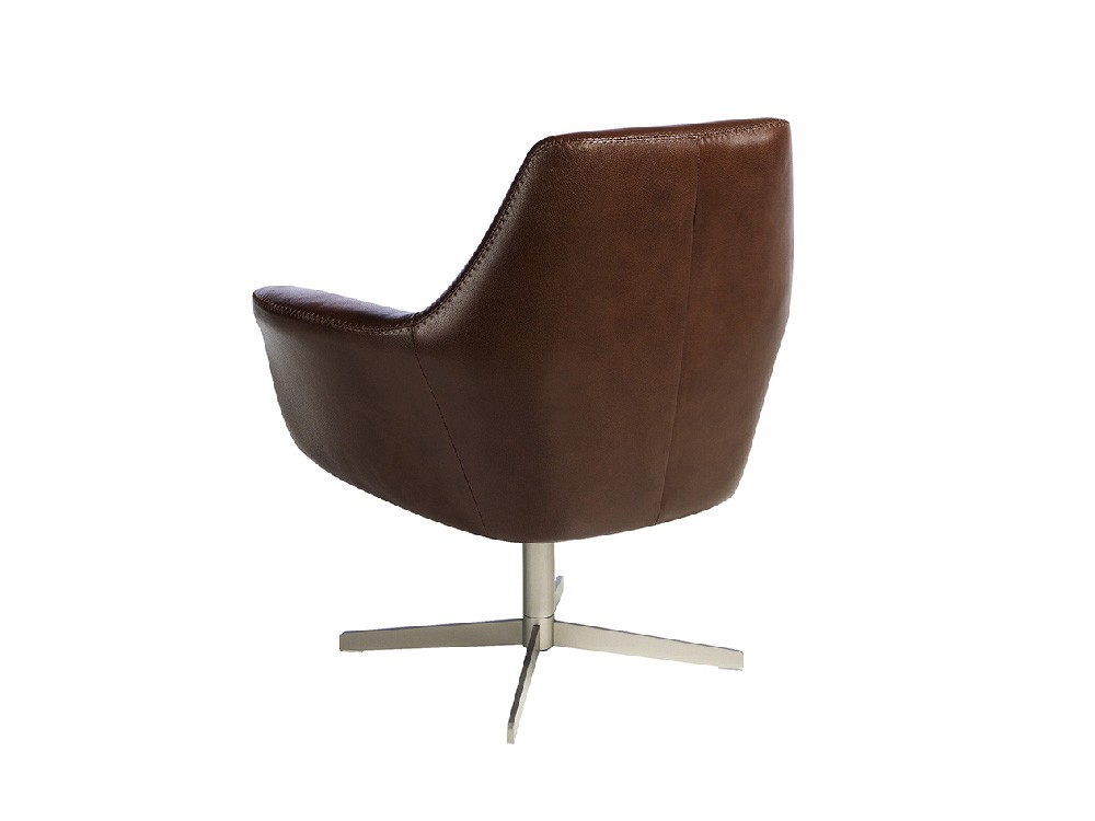 Sillón giratorio tapizado en piel 5093 de Ángel Cerdá - 4