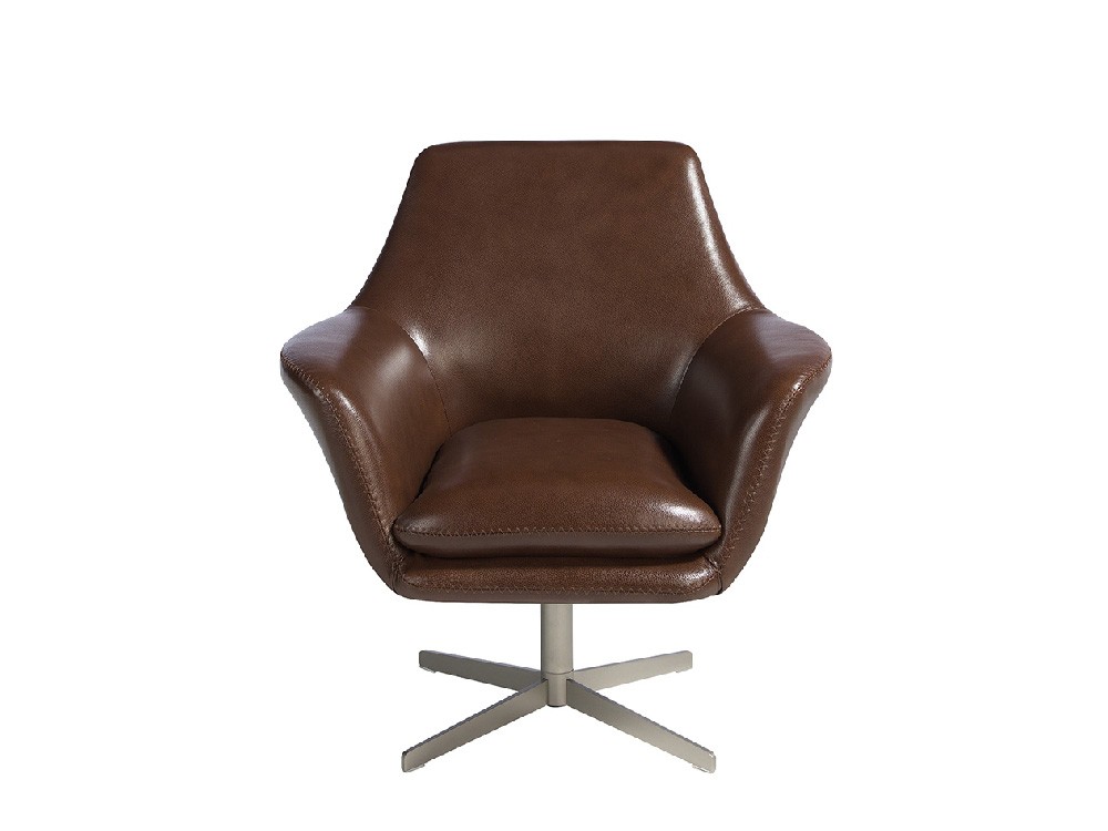 Sillón giratorio tapizado en piel 5093 de Ángel Cerdá - 5