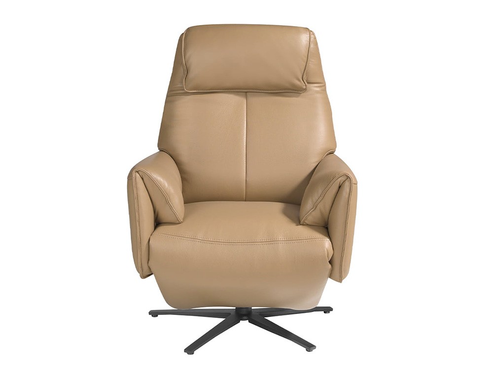 Sillón relax giratorio tapizado en piel 5086 de Angel Cerdá - 6