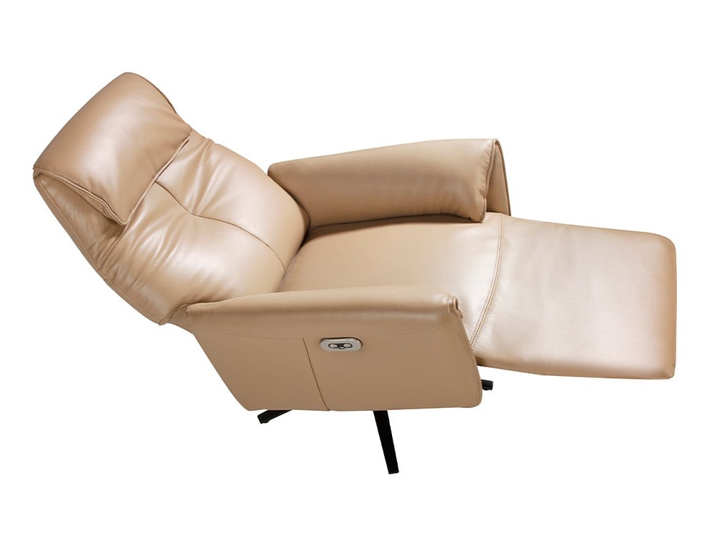 Sillón relax giratorio tapizado en piel 5086 de Angel Cerdá - 8