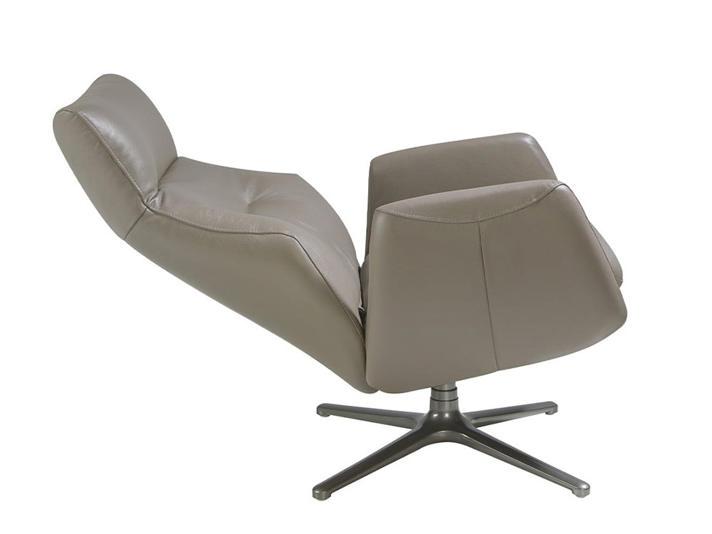 Sillón giratorio reclinable tapizado en piel 5092 de Ángel Cerdá - 4