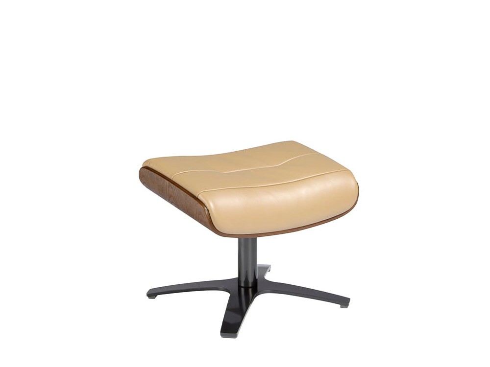 Sillón giratorio relax tapizado en piel 5087 con o sin otomán de Ángel Cerdá - 3