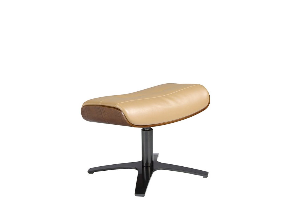 Sillón giratorio relax tapizado en piel 5087 con o sin otomán de Ángel Cerdá - 7