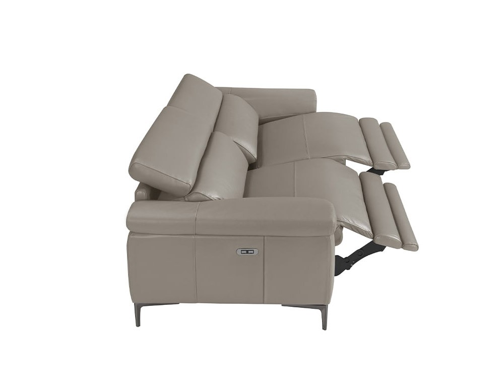 Sofá relax eléctrico de 2 o 3 plazas tapizado en piel 6121 o 6122 de Ángel Cerda - 9