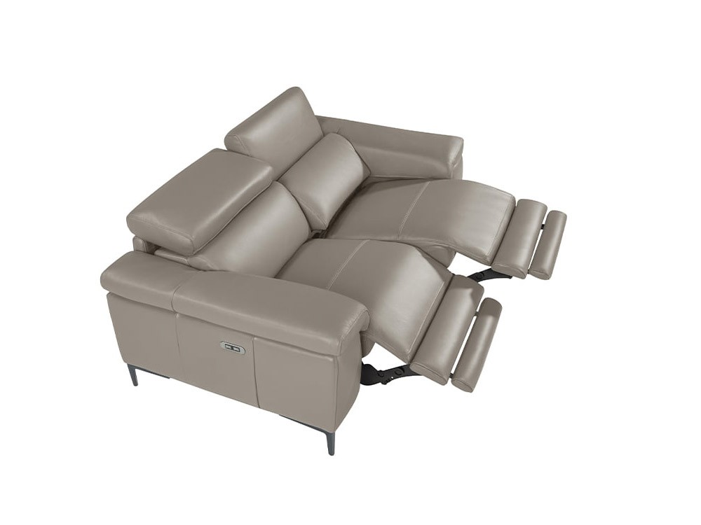 Sofá relax eléctrico de 2 o 3 plazas tapizado en piel 6121 o 6122 de Ángel Cerda - 10