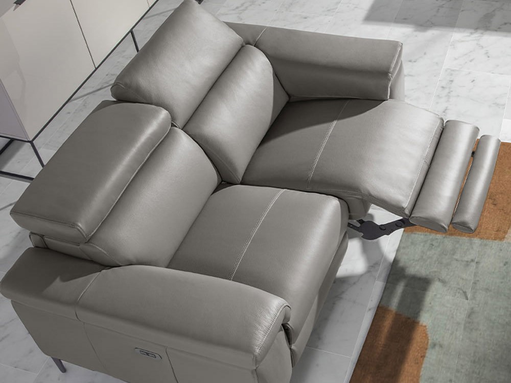 Sofá relax eléctrico de 2 o 3 plazas tapizado en piel 6121 o 6122 de Ángel Cerda - 2
