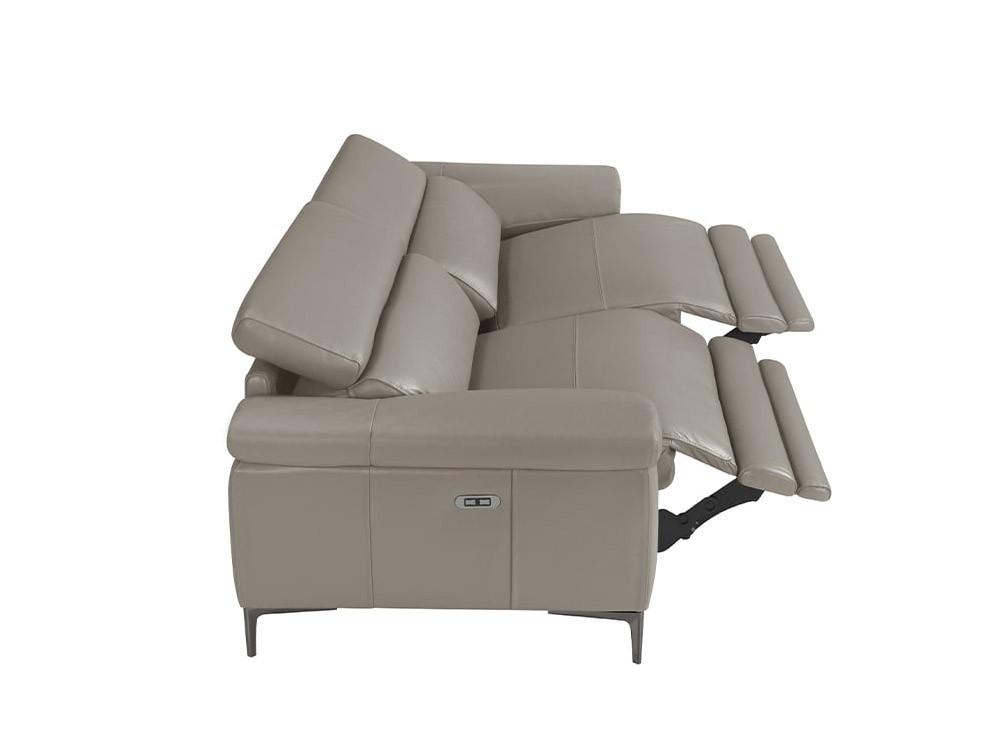 Sofá relax eléctrico de 2 o 3 plazas tapizado en piel 6121 o 6122 de Ángel Cerda - 16