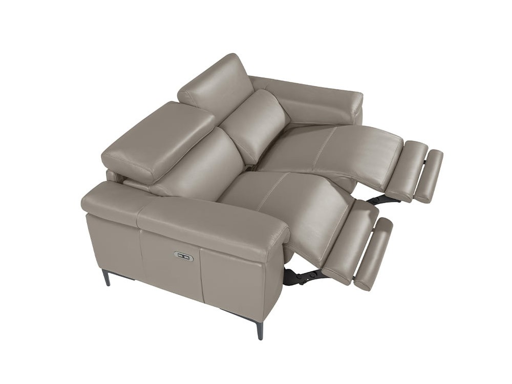 Sofá relax eléctrico de 2 o 3 plazas tapizado en piel 6121 o 6122 de Ángel Cerda - 17