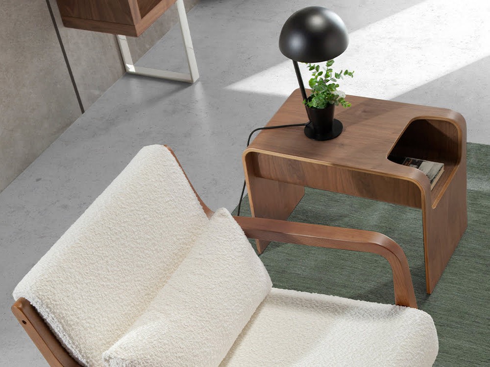 Mesa auxiliar chapa nogal 2110 de Ángel Cerdá - 4