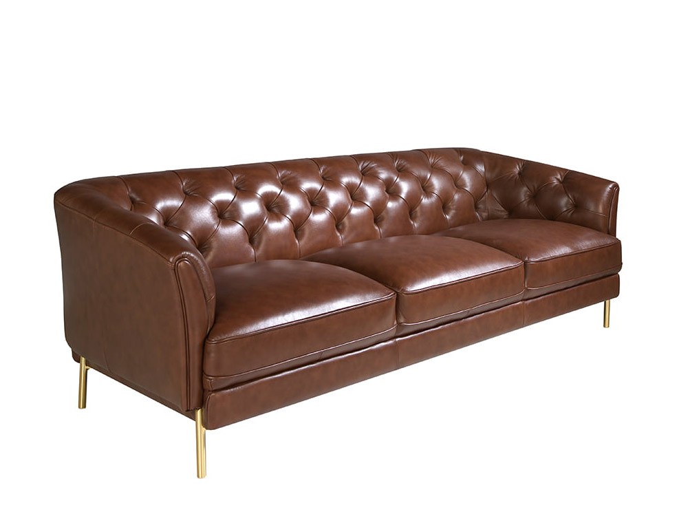 Sofá chester tapizado en piel capitoné 6139 o 6140 de Ángel Cerdá - 9