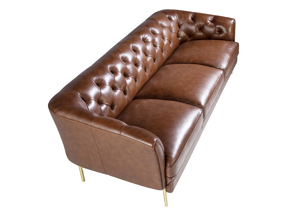 Sofá chester tapizado en piel capitoné 6139 o 6140 de Ángel Cerdá - 12