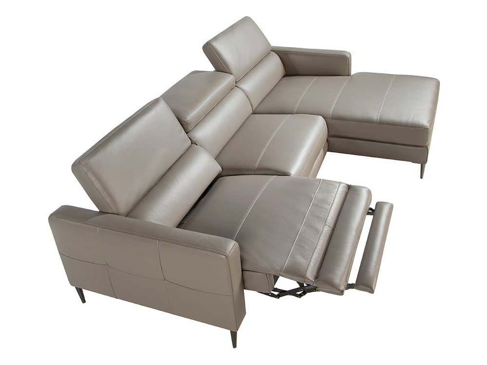 Sofá chaiselongue relax tapizado en piel 6125 o 6126 de Ángel Cerdá - 13