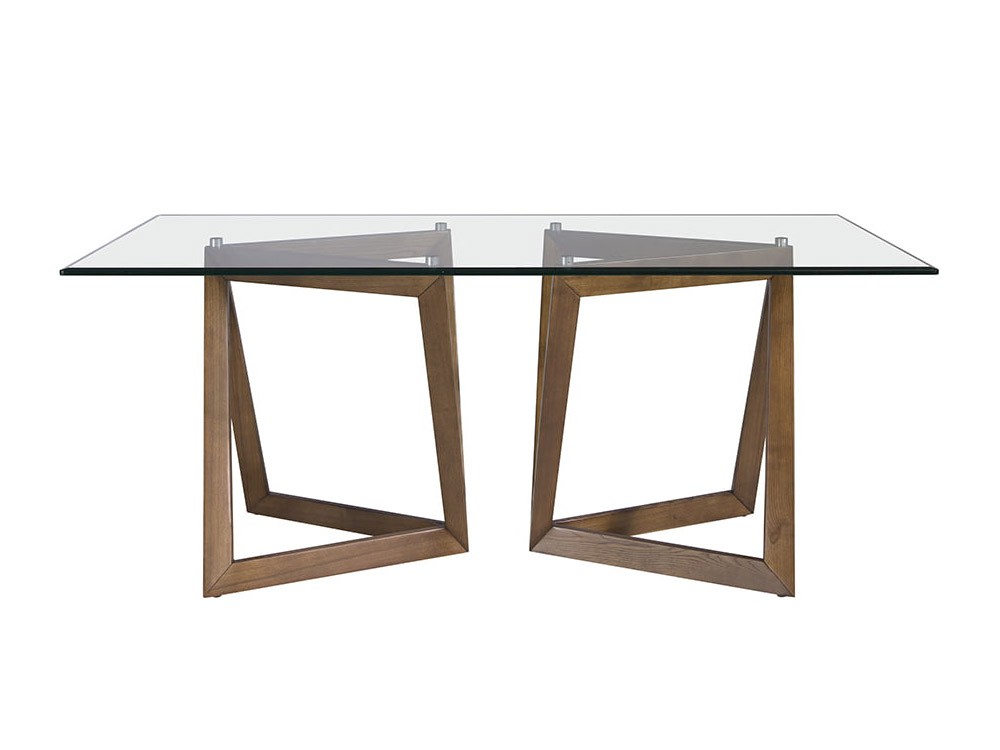 Mesa de cristal templado y madera 1102 de Ángel Cerdá - 4
