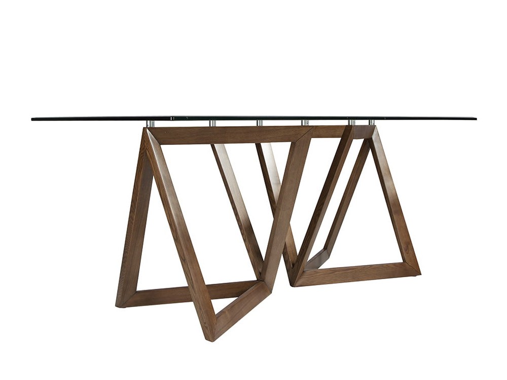 Mesa de cristal templado y madera 1102 de Ángel Cerdá - 5