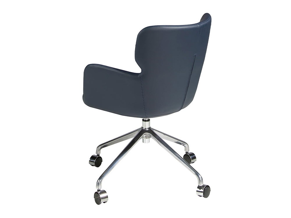 Silla de oficina en polipiel azul 4110 de Ángel Cerdá - 5