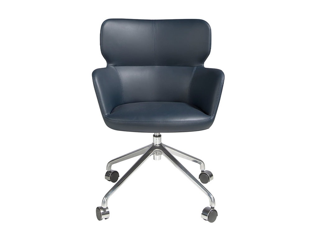 Silla de oficina en polipiel azul 4110 de Ángel Cerdá - 6
