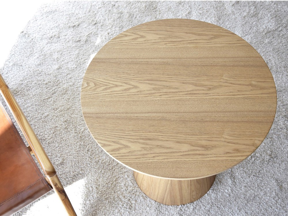 Mesa Auxiliar Redonda Fresno Natural VP